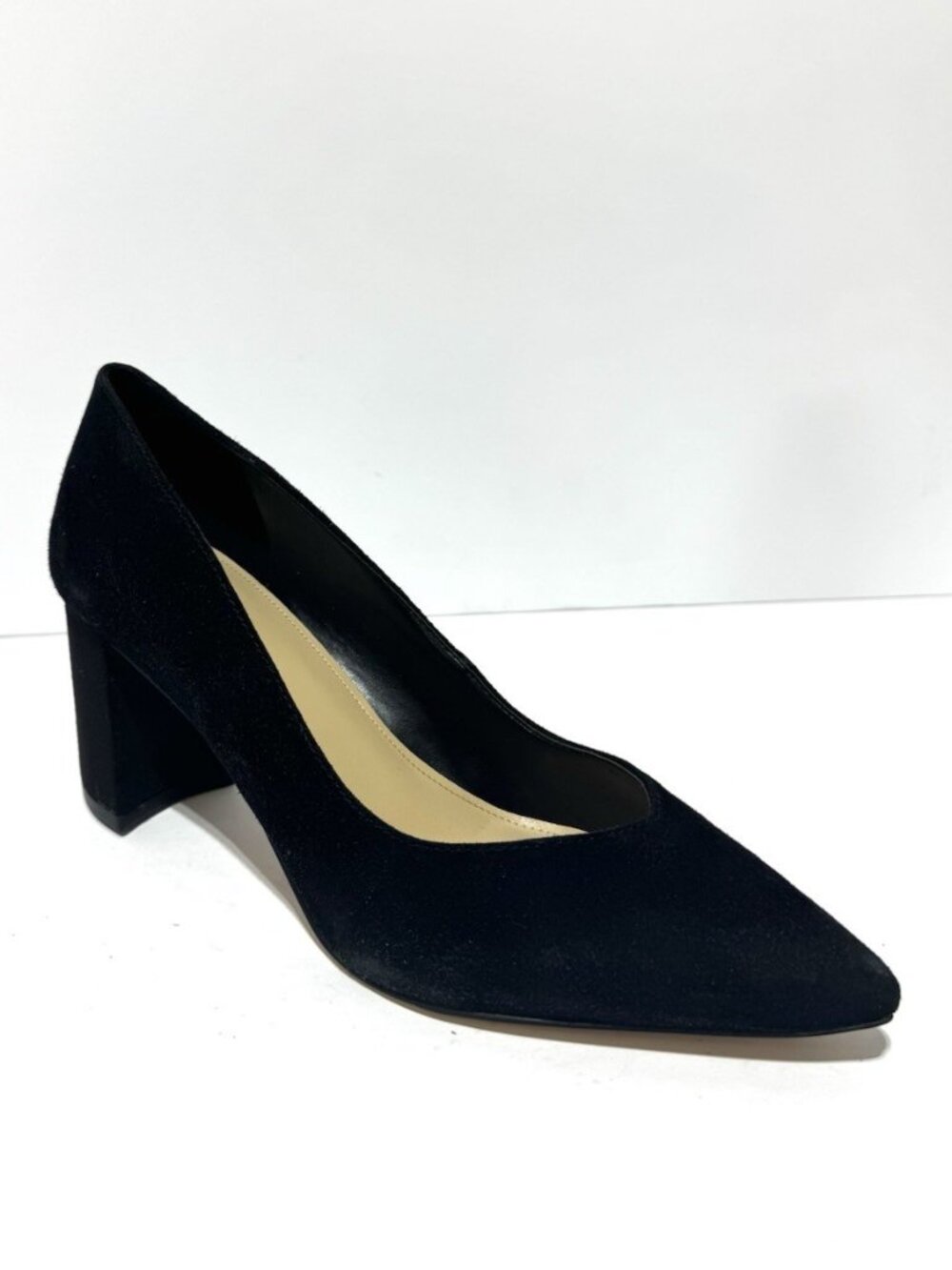 Marc Fisher Womens Caitlin Block Heel Pumps Black, Size 8 M